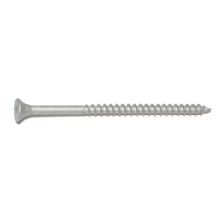 Midwest Fastener Deck Screw, #8 x 3 in, Steel, Flat Head, Square Drive, 15 PK 30645